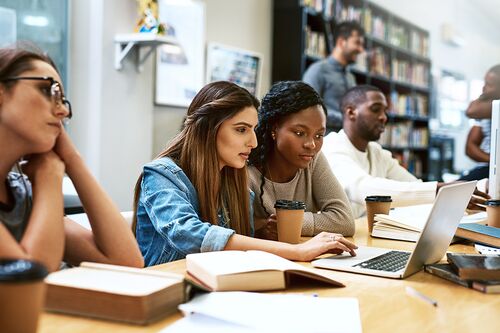 Students at desk