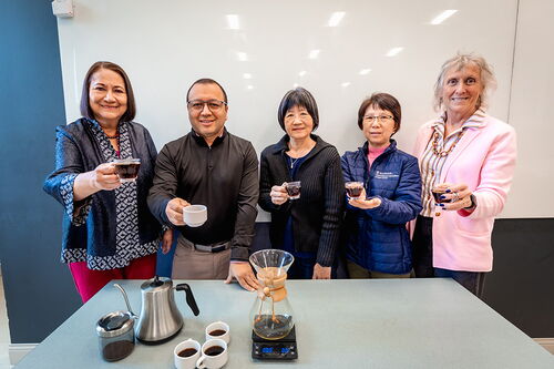 Group shares coffee